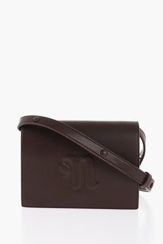 Solid Color CONCERTINA Shoulder Bag with Embossed Logo