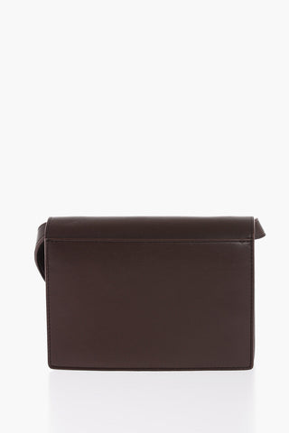 Solid Color CONCERTINA Shoulder Bag with Embossed Logo