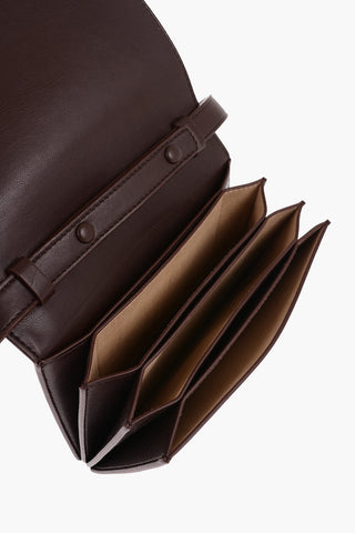 Solid Color CONCERTINA Shoulder Bag with Embossed Logo