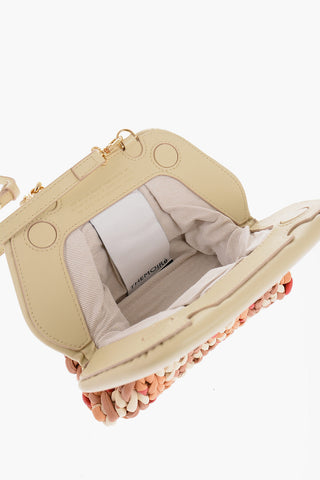 Braided Motif SAHARA Mini Pochette with Removable Shoulder Straps