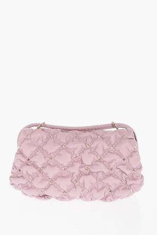 GARAVANI Quilted Leather ROCKSTUD Crossbody Bag with Studs