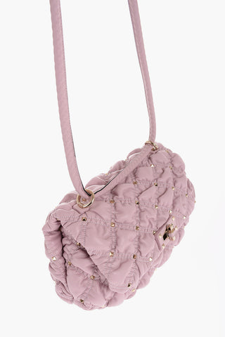 GARAVANI Quilted Leather ROCKSTUD Crossbody Bag with Studs