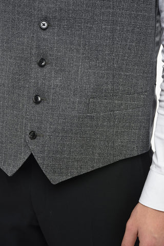 District Check LEADER Wool Blend Vest