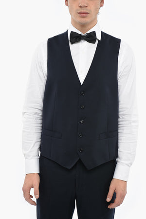 Virgin Wool Waistcoat LEADER with Besom Pockets
