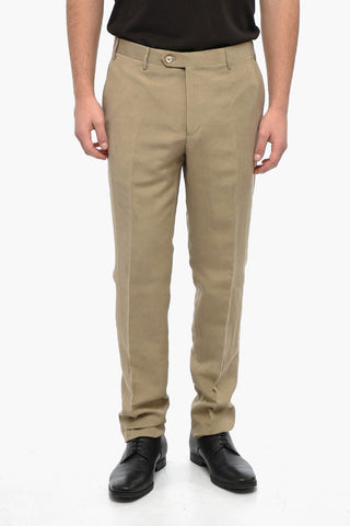 Linen and Silk Blend GATE Suit with Flap Pockets