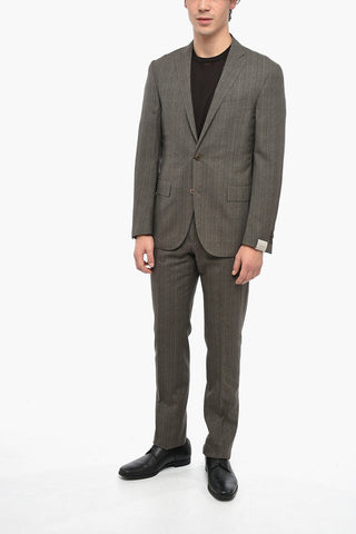 Virgin Wool ACADEMY SOFT Suit with Flap Pockets