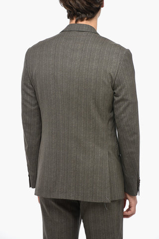 Virgin Wool ACADEMY SOFT Suit with Flap Pockets