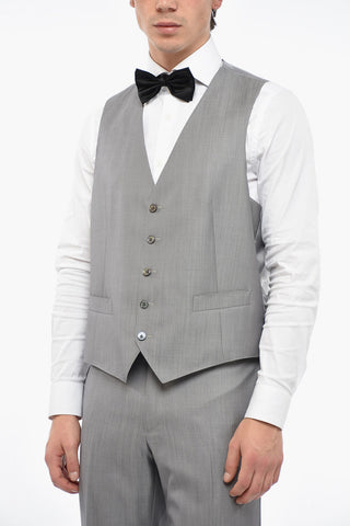 Silk Blend CERIMONIA ACADEMY Suit with Vest