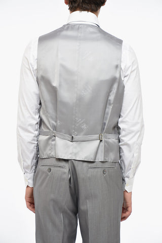 Silk Blend CERIMONIA ACADEMY Suit with Vest