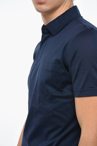 Jersey Polo T-shirt with Breast Pocket
