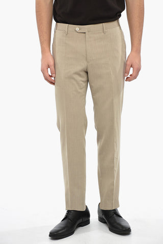 SARTORIA Single-breasted Herringbone Wool Blend Suit
