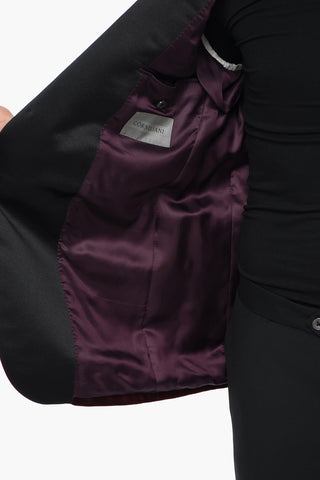 Blazer CERIMONIA ACADEMY in Velour con Tasche a Filo
