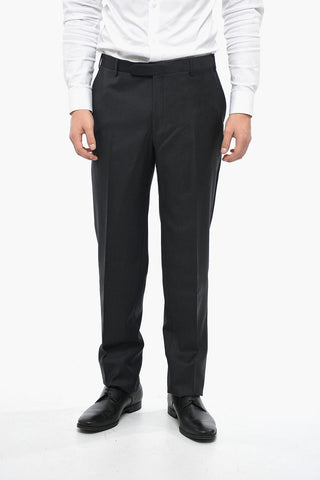 Pantaloni In Lana Vergine Regular Fit