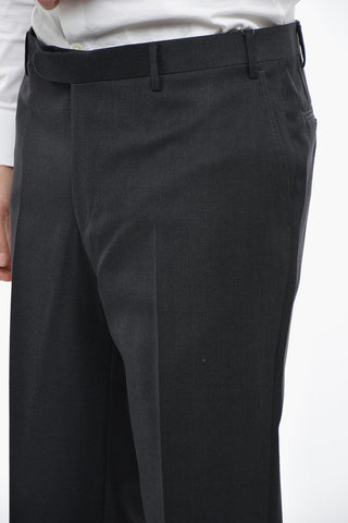 Pantaloni In Lana Vergine Regular Fit