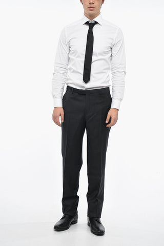 Pantaloni In Lana Vergine Regular Fit