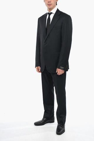 Virgin Wool LEADER Suit with Side Splits