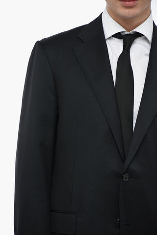 Virgin Wool LEADER Suit with Side Splits