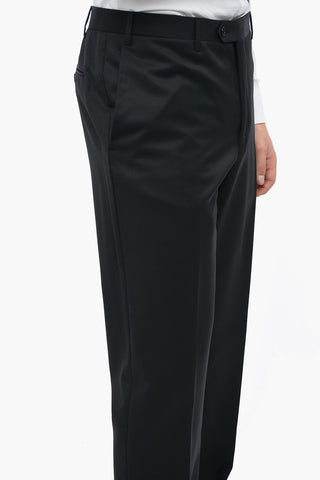 Virgin Wool LEADER Suit with Side Splits