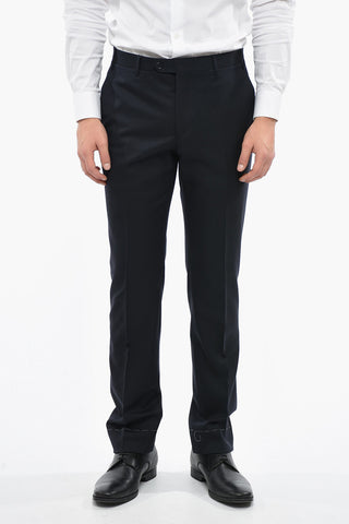 Pantaloni In Lana Vergine Regular Fit