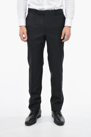 CC COLLECTION Virgin Wool Pants with Belt Loops