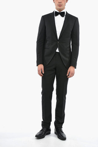 Peak Lapel CERIMONIA ACADEMY Pinstriped Suit