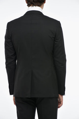 Peak Lapel CERIMONIA ACADEMY Pinstriped Suit