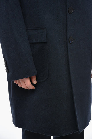 Cappotto 3 Bottoni in Cashmere con Martingala