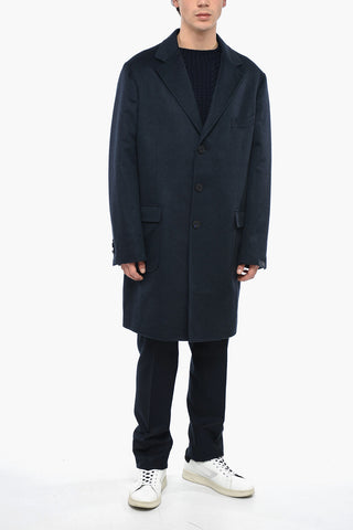 Cappotto 3 Bottoni in Cashmere con Martingala