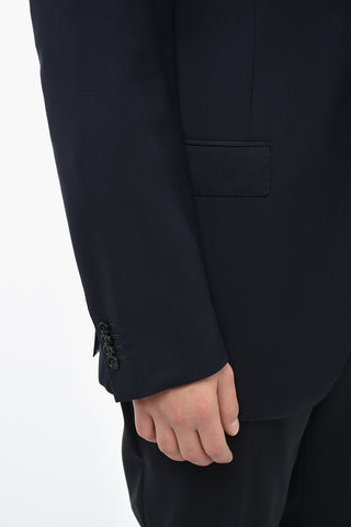 Blazer Monopetto Foderato Con tasche Ad Aletta