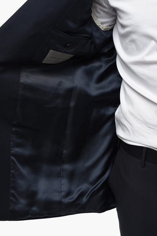 Blazer Monopetto Foderato Con tasche Ad Aletta