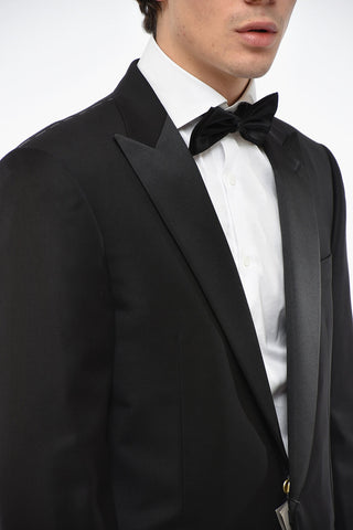 Wool SMOKING LEADER Suit with Satin Details
