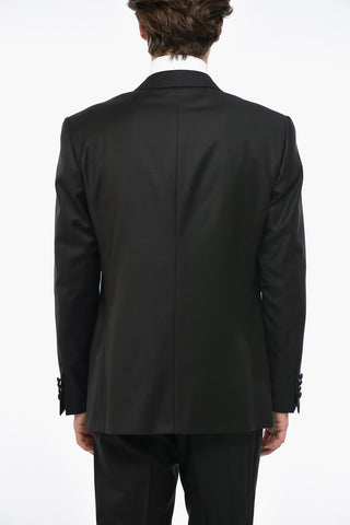 Wool SMOKING LEADER Suit with Satin Details