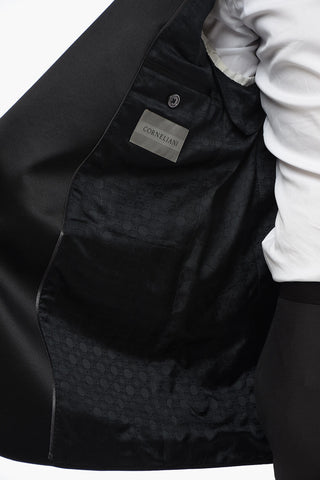 Wool SMOKING LEADER Suit with Satin Details