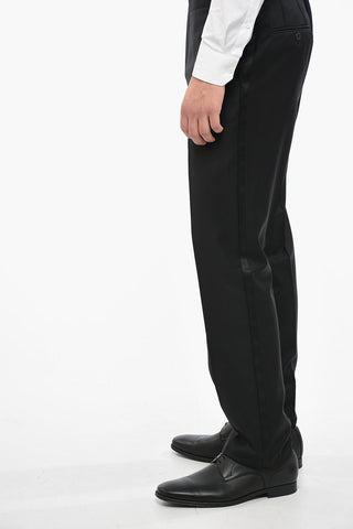 Wool SMOKING LEADER Suit with Satin Details