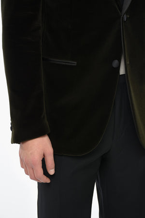 Blazer CERIMONIA ACADEMY in Velour con Rever in Satin