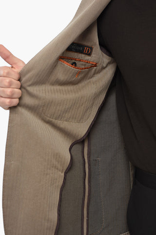 ID Unlined Single Breasted Blazer with Patch Pocket And Notch Lapel