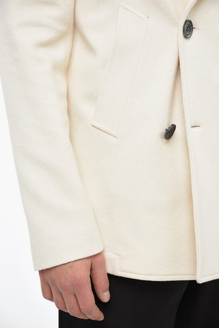Cappotto In Cashmere Doppiopetto Sfoderato