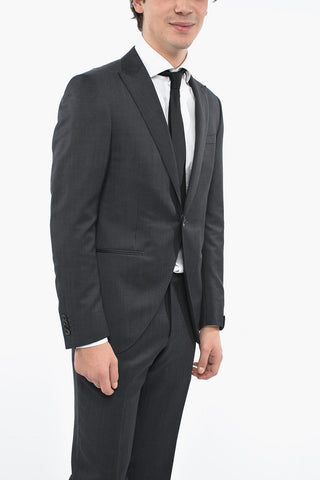 Peak Lapel CERIMONIA ACADEMY Virgin Wool Suit