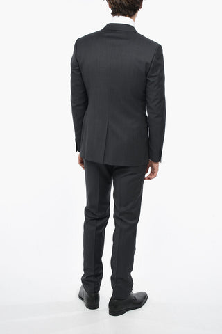 Peak Lapel CERIMONIA ACADEMY Virgin Wool Suit