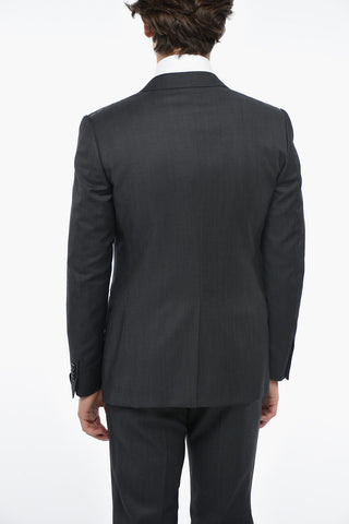 Peak Lapel CERIMONIA ACADEMY Virgin Wool Suit