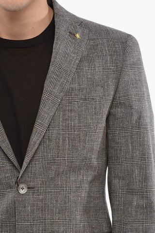 CC COLLECTION District Check RESET Cotton Blend Suit