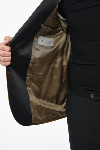 Velour CRIMONIA ACADEMY Blazer with Satin Lapel