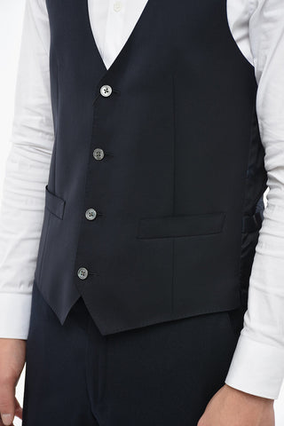 Virgin Wool ACADEMY Vest with Martingale