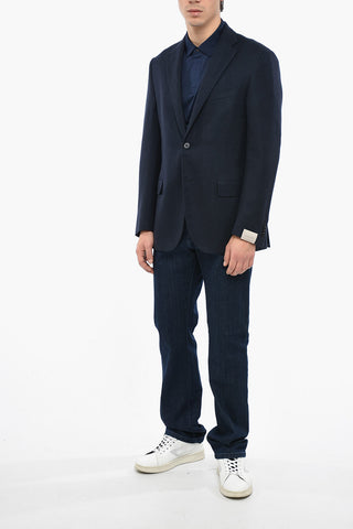 Wool LEADER SOFT Blazer with Flap Pockets
