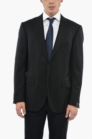 Blazer In Lana Mnonopetto LEADER Foderato Con Tasche Ad Aletta