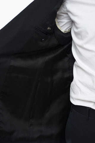 Blazer In Lana Mnonopetto LEADER Foderato Con Tasche Ad Aletta