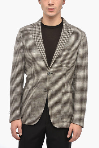 CIRCLE Blazer Sfoderato in Lana Vergine Pied de Poule