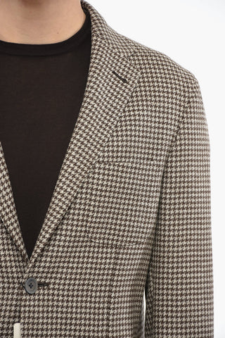 CIRCLE Blazer Sfoderato in Lana Vergine Pied de Poule