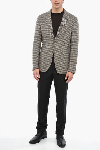 CIRCLE Blazer Sfoderato in Lana Vergine Pied de Poule
