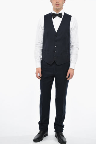 Virgin Wool Waistcoat LEADER with Besom Pockets